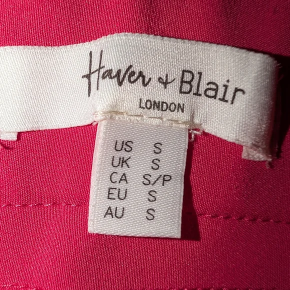 🩷 NWOT High-waisted Wide Leg Trousers in Vibrant Pink - Picture 14 of 15